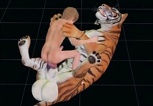 Big-balled tiger fucks a very young boy