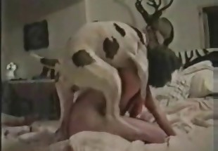 Delicious pussy banged by a hound