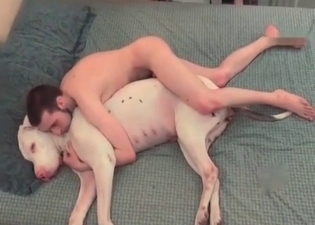 He fucked my own dog in missionary pose