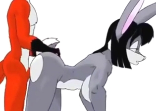 Furry porn with a well-hung fox drilling another